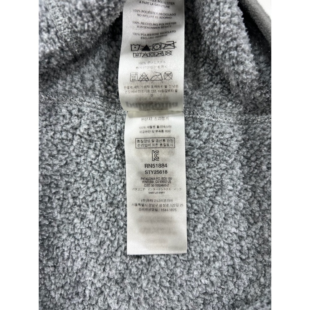 Patagonia Women's Med Better Sweater 1/4 Zip Pullover Big Sky Montana Gray 25618 - Picture 10 of 11